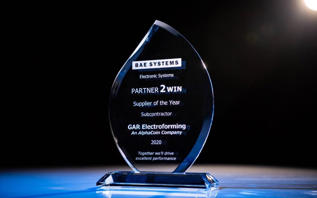 GAR Electroforming Named Subcontractor of the Year by BAE